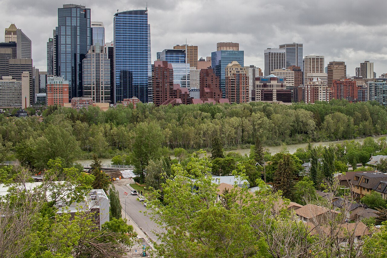 Bow River and downtown Calgary